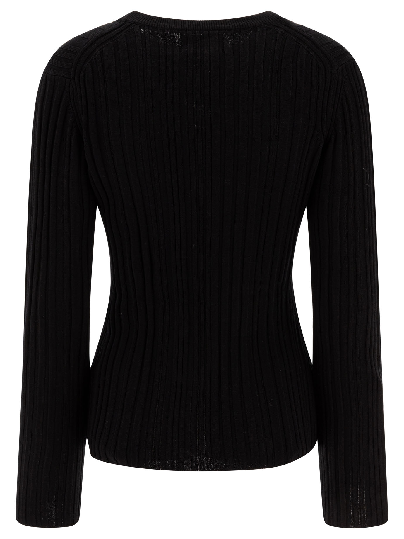 [LOULOU STUDIO] T-shirts Long Sleeve SS25 ELSABLACK