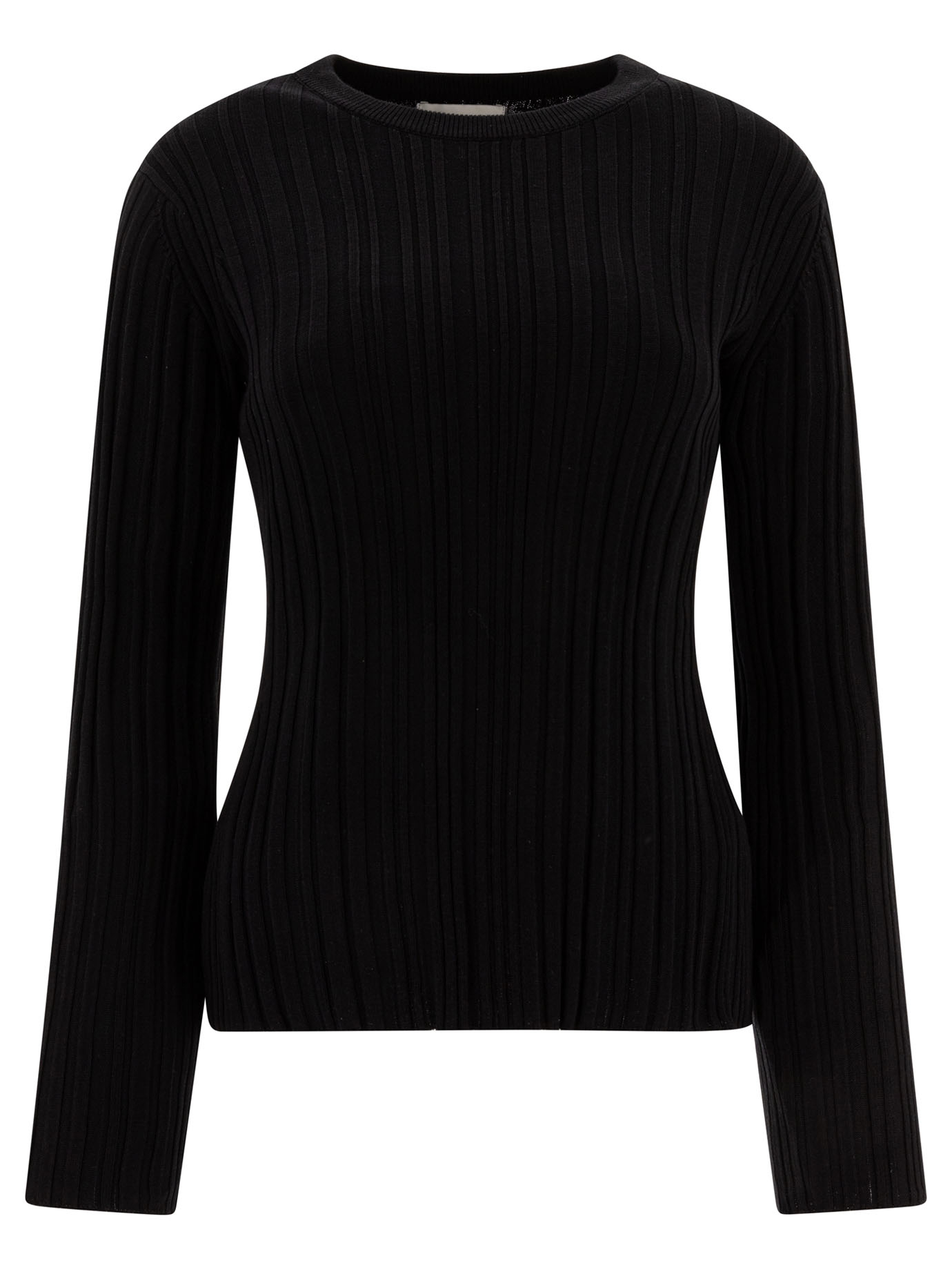 [LOULOU STUDIO] T-shirts Long Sleeve SS25 ELSABLACK