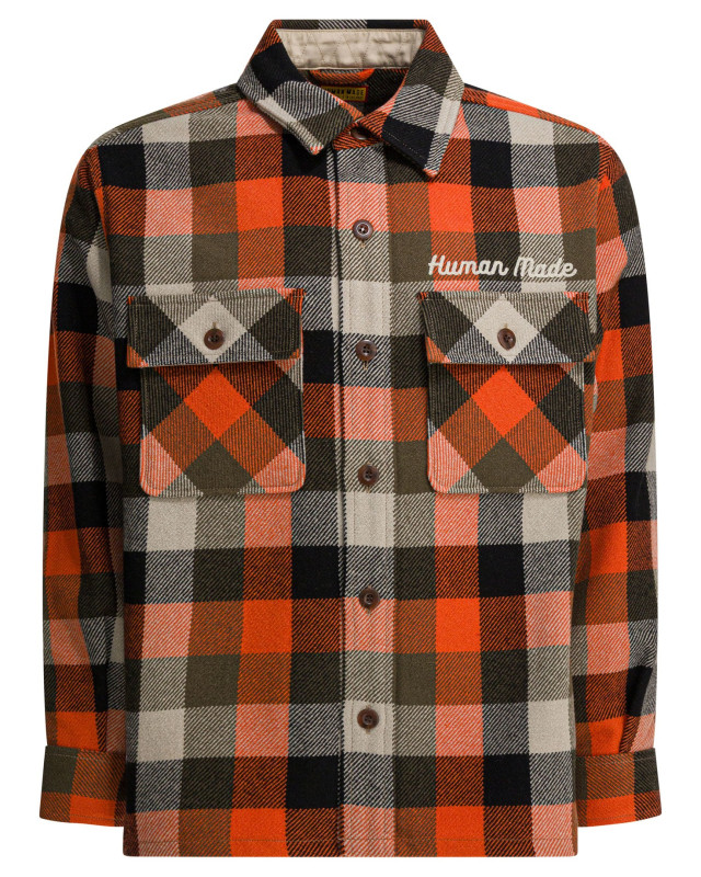 [Human Made] Shirts Long Sleeve FW25 HM30SH013ORANGE