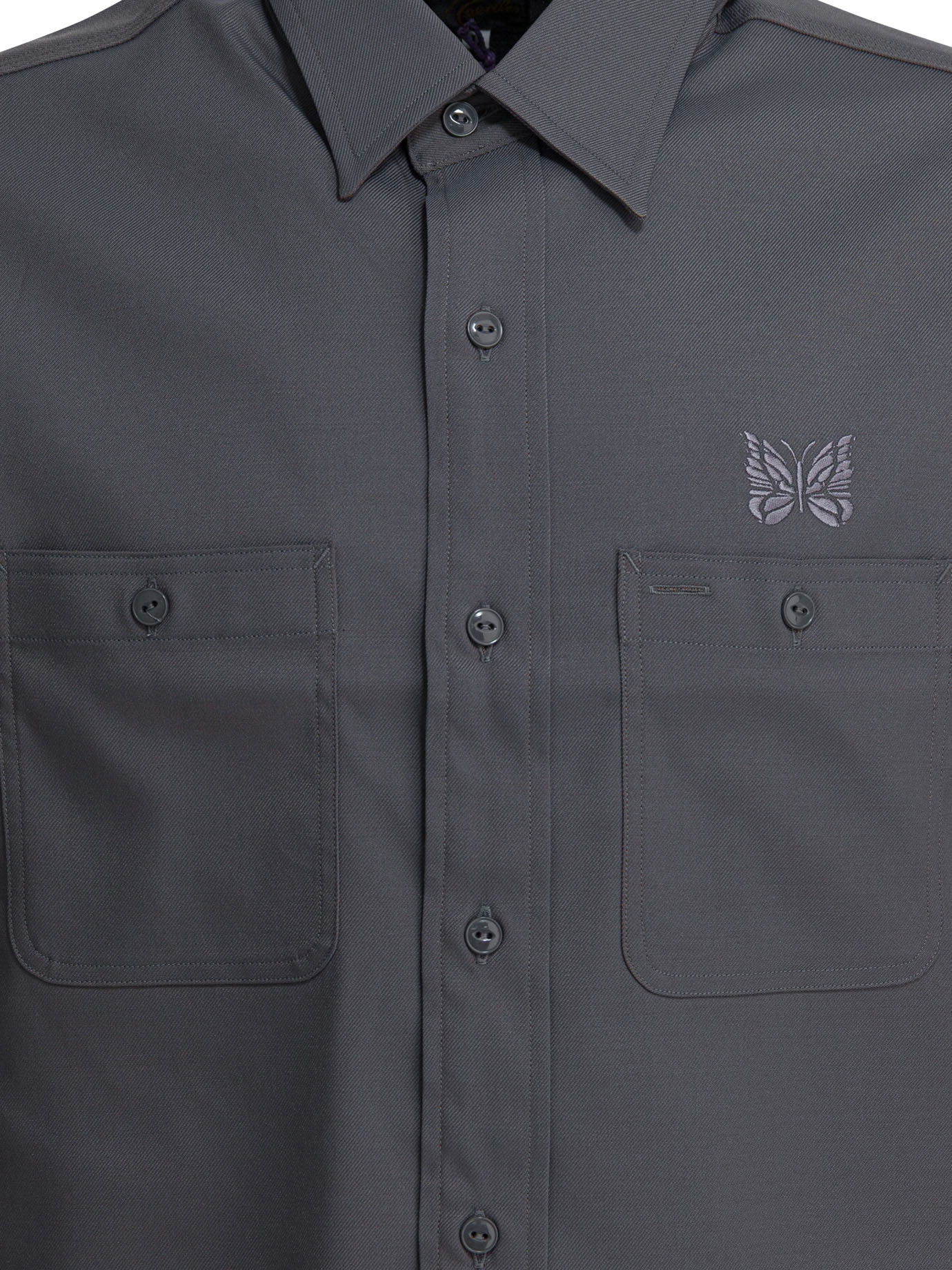 [Needles] Shirts Long Sleeve FW25 RW255A-GREY