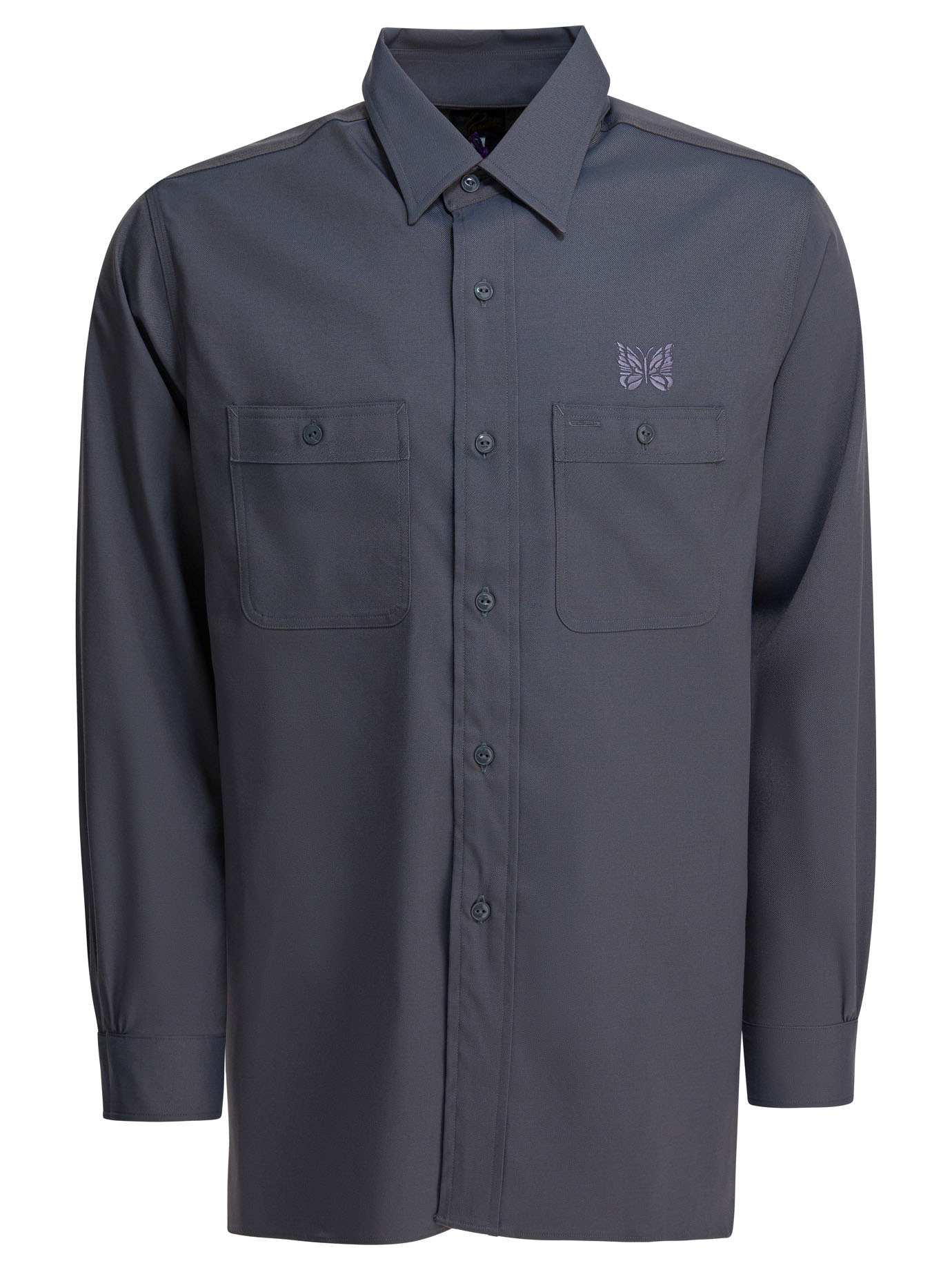 [Needles] Shirts Long Sleeve FW25 RW255A-GREY