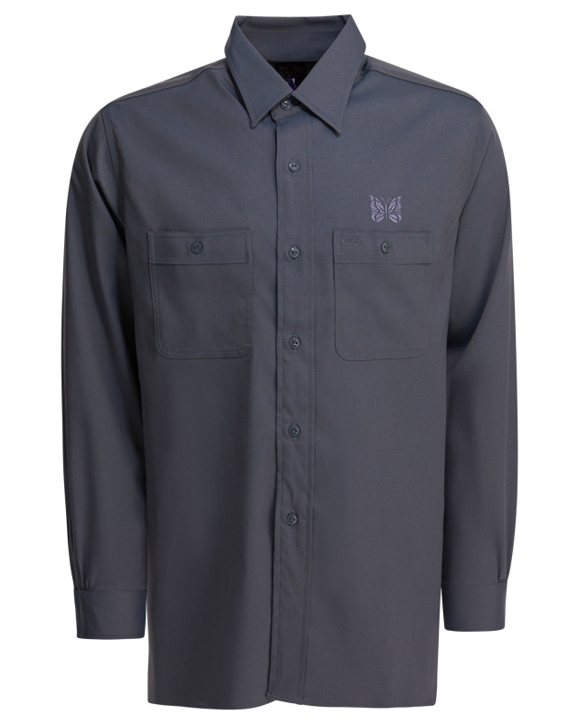 [Needles] Shirts Long Sleeve FW25 RW255A-GREY
