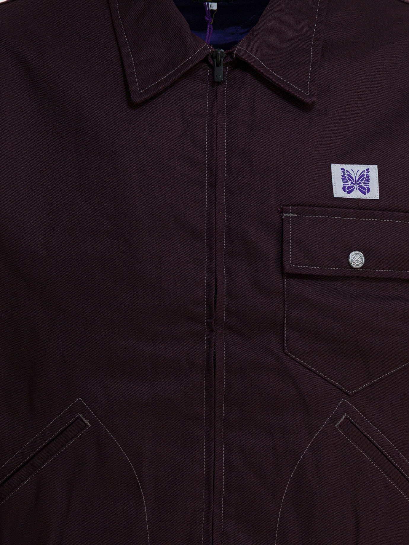 [Needles] Jacket FW25 RW211A-BURGUNDY