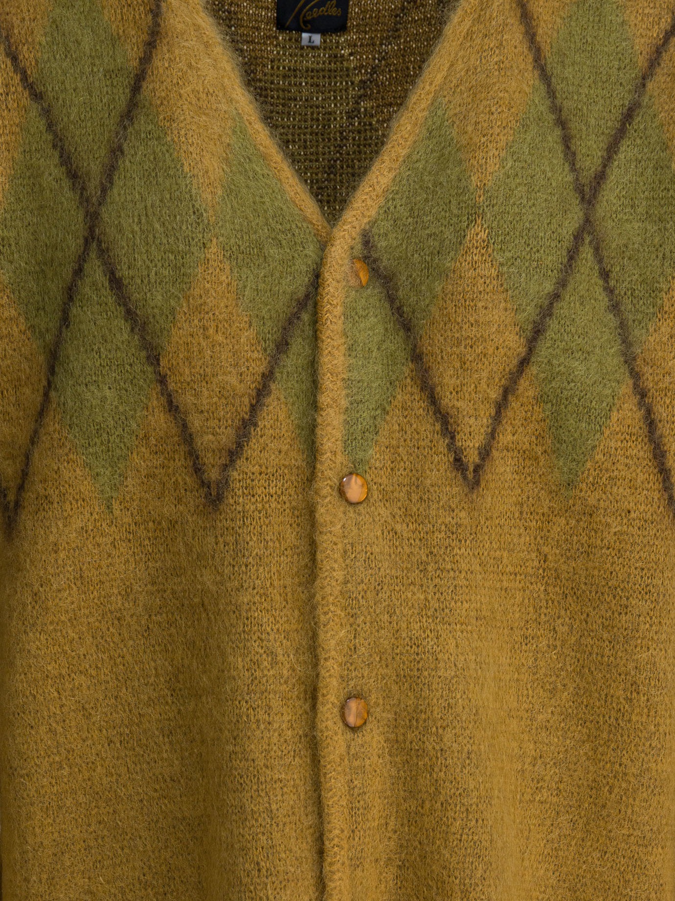 [Needles] Cardigan FW25 RW355MUSTARD
