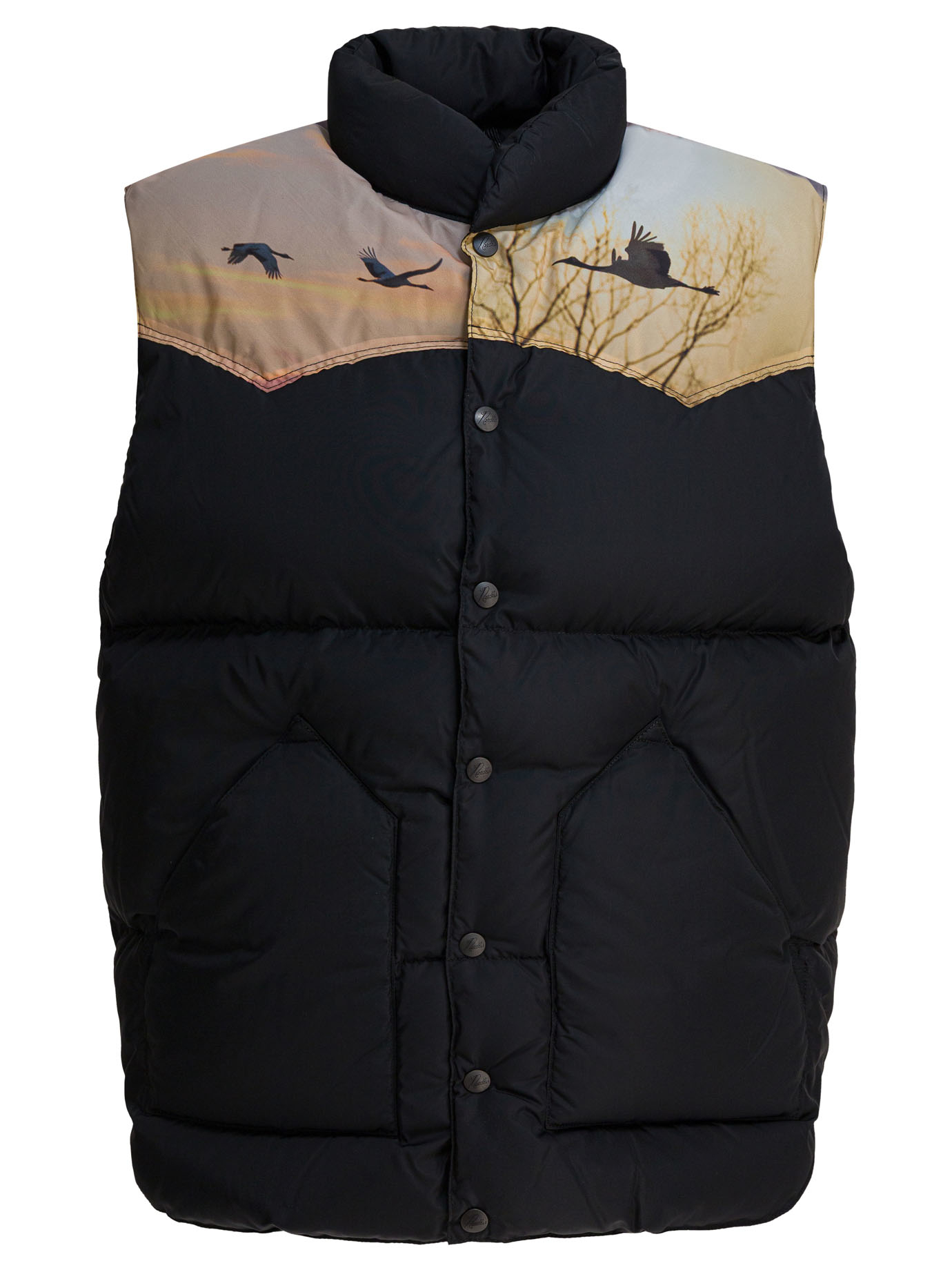 [Needles] Down Vest FW25 RW431C-BLACK
