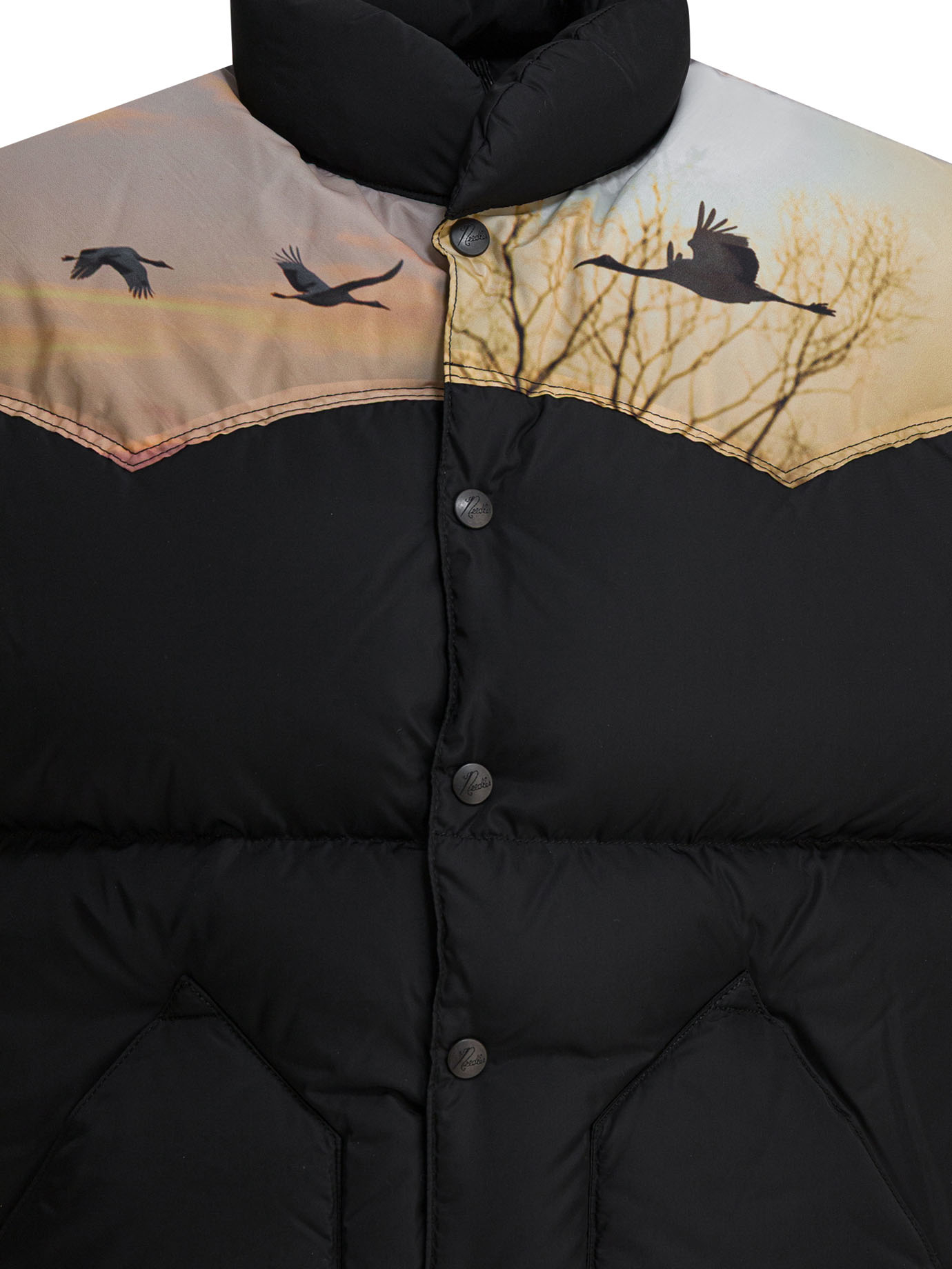 [Needles] Down Vest FW25 RW431C-BLACK