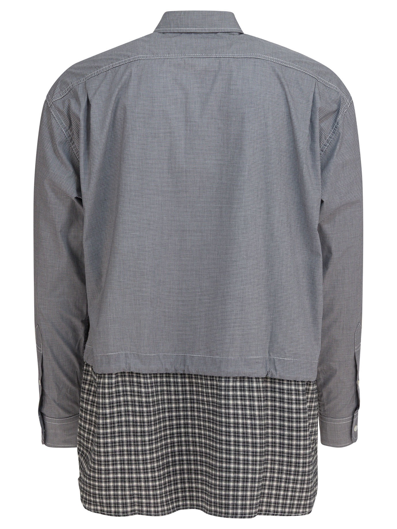[Comme Des Garcons Homme] Shirts Long Sleeve FW25 HP-B019-W251 WHITE/BLACK