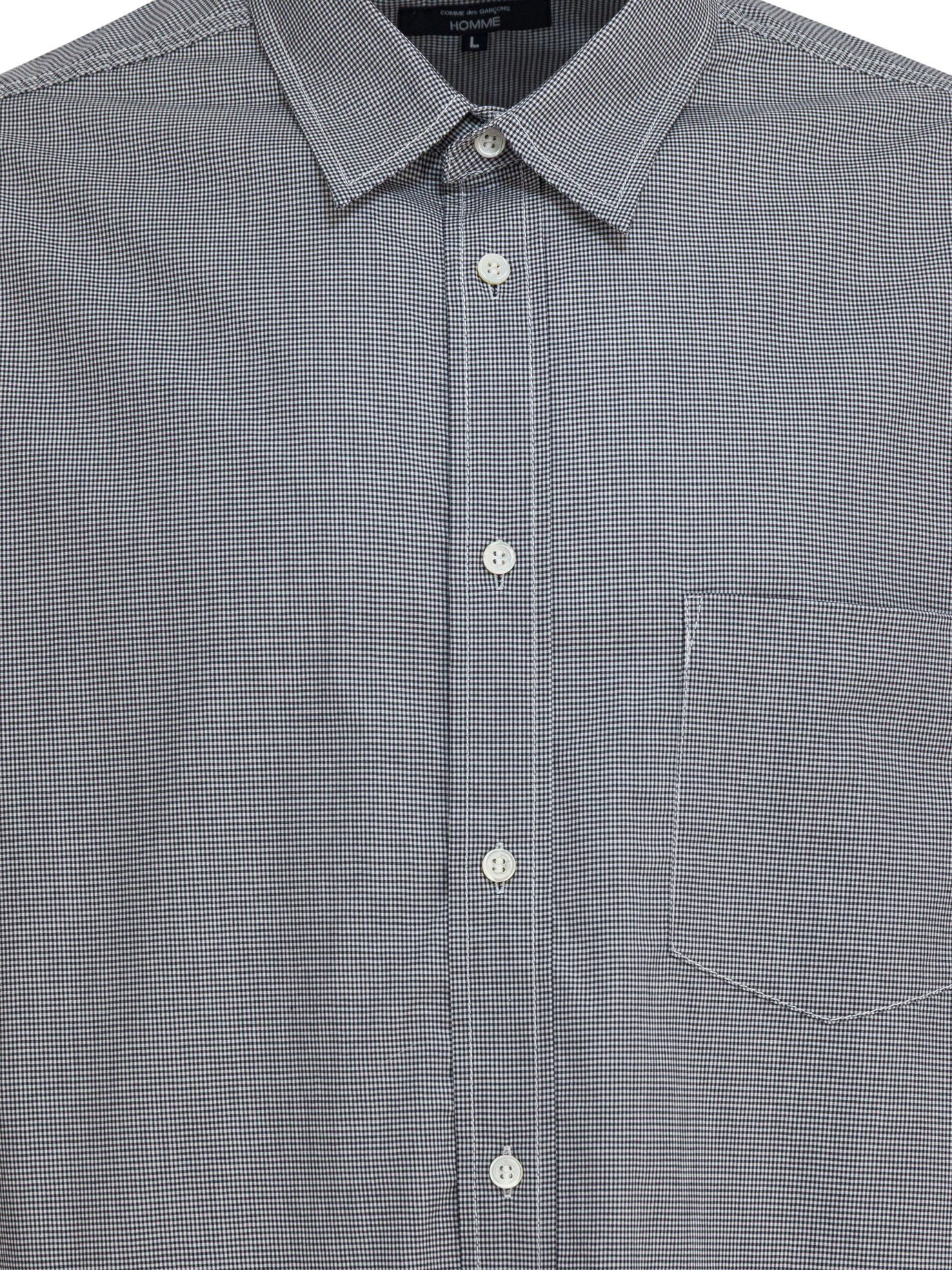 [Comme Des Garcons Homme] Shirts Long Sleeve FW25 HP-B019-W251 WHITE/BLACK