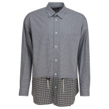[Comme Des Garcons Homme] Shirts Long Sleeve FW25 HP-B019-W251 WHITE/BLACK
