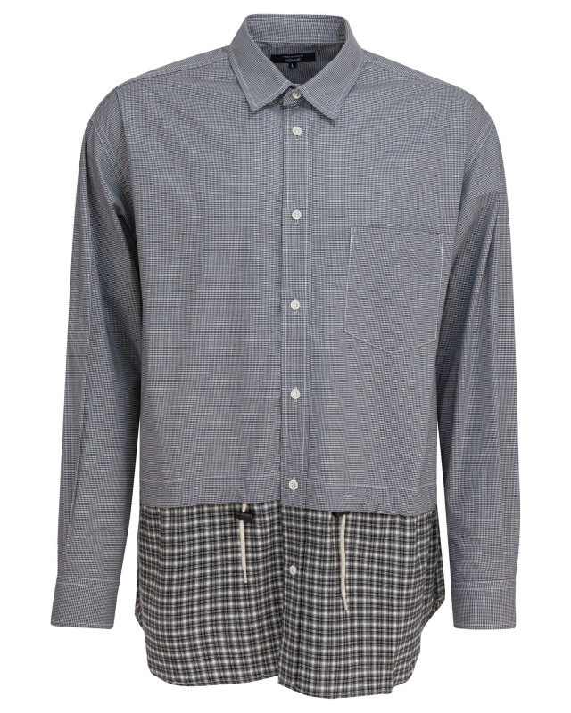 [Comme Des Garcons Homme] Shirts Long Sleeve FW25 HP-B019-W251 WHITE/BLACK