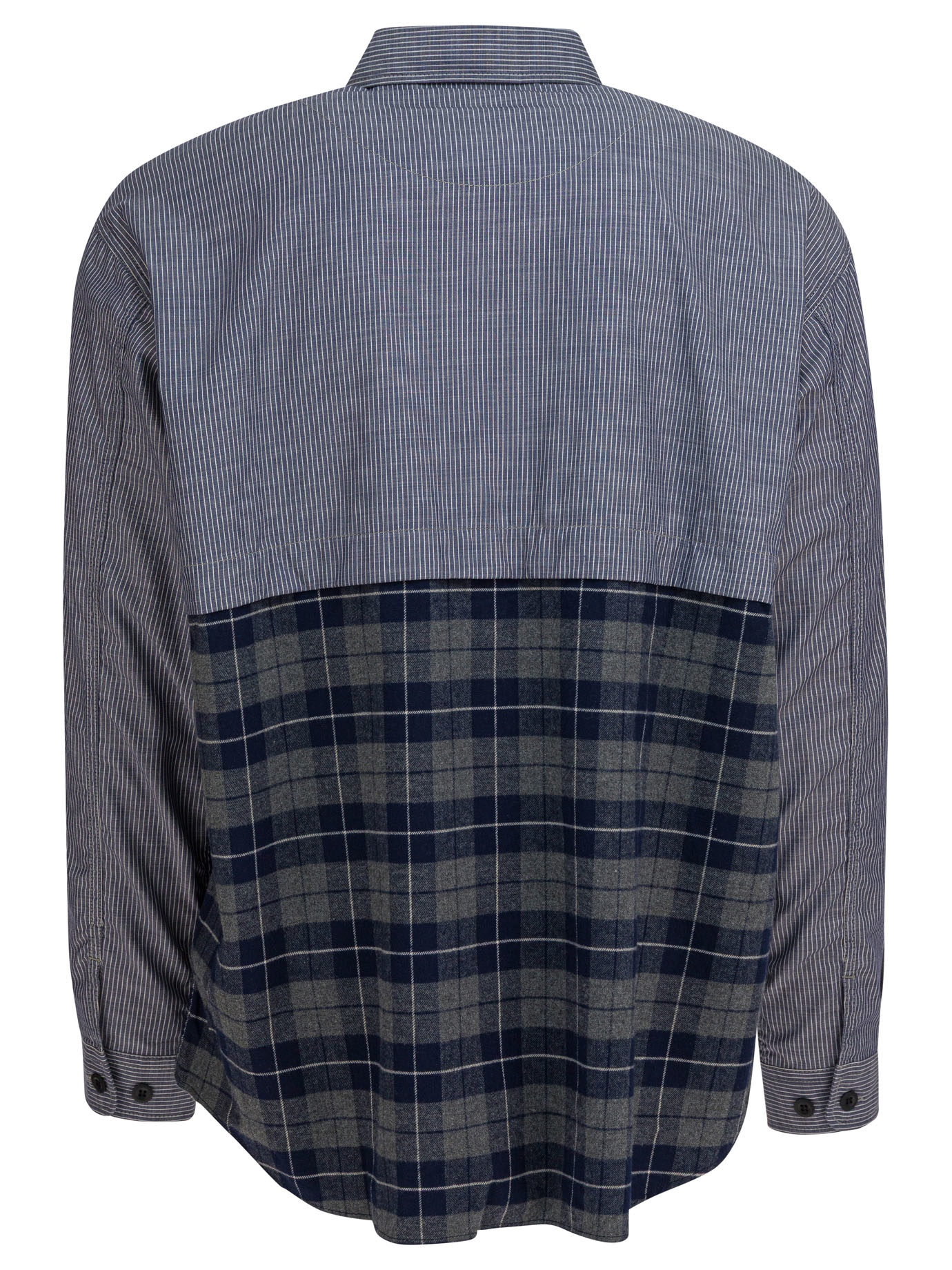 [Comme Des Garcons Homme] Shirts Long Sleeve FW25 HP-B018-W251 NVY/WHT XGRY/N