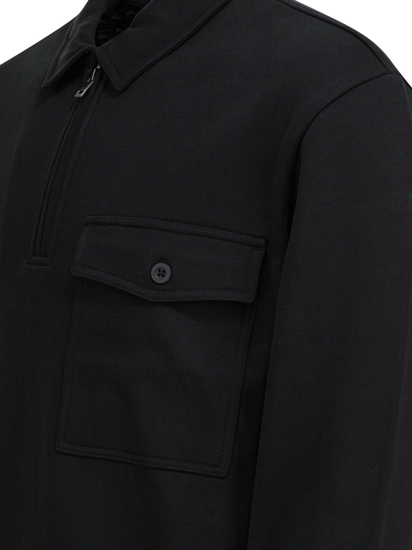 [VINCE] Shirts Long Sleeve FW25 M12779982A001BLK