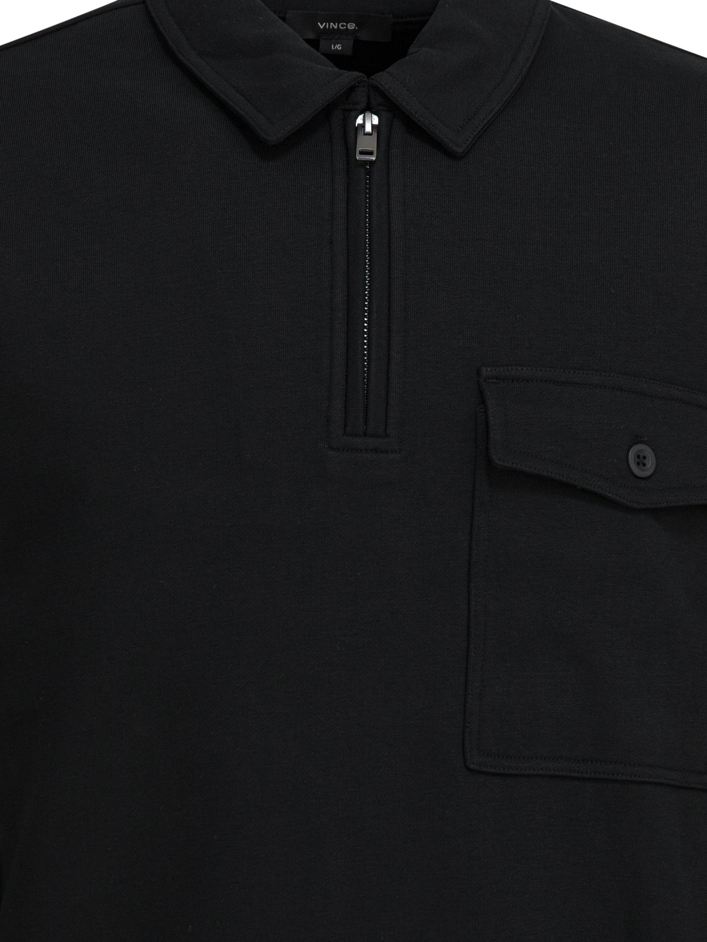 [VINCE] Shirts Long Sleeve FW25 M12779982A001BLK