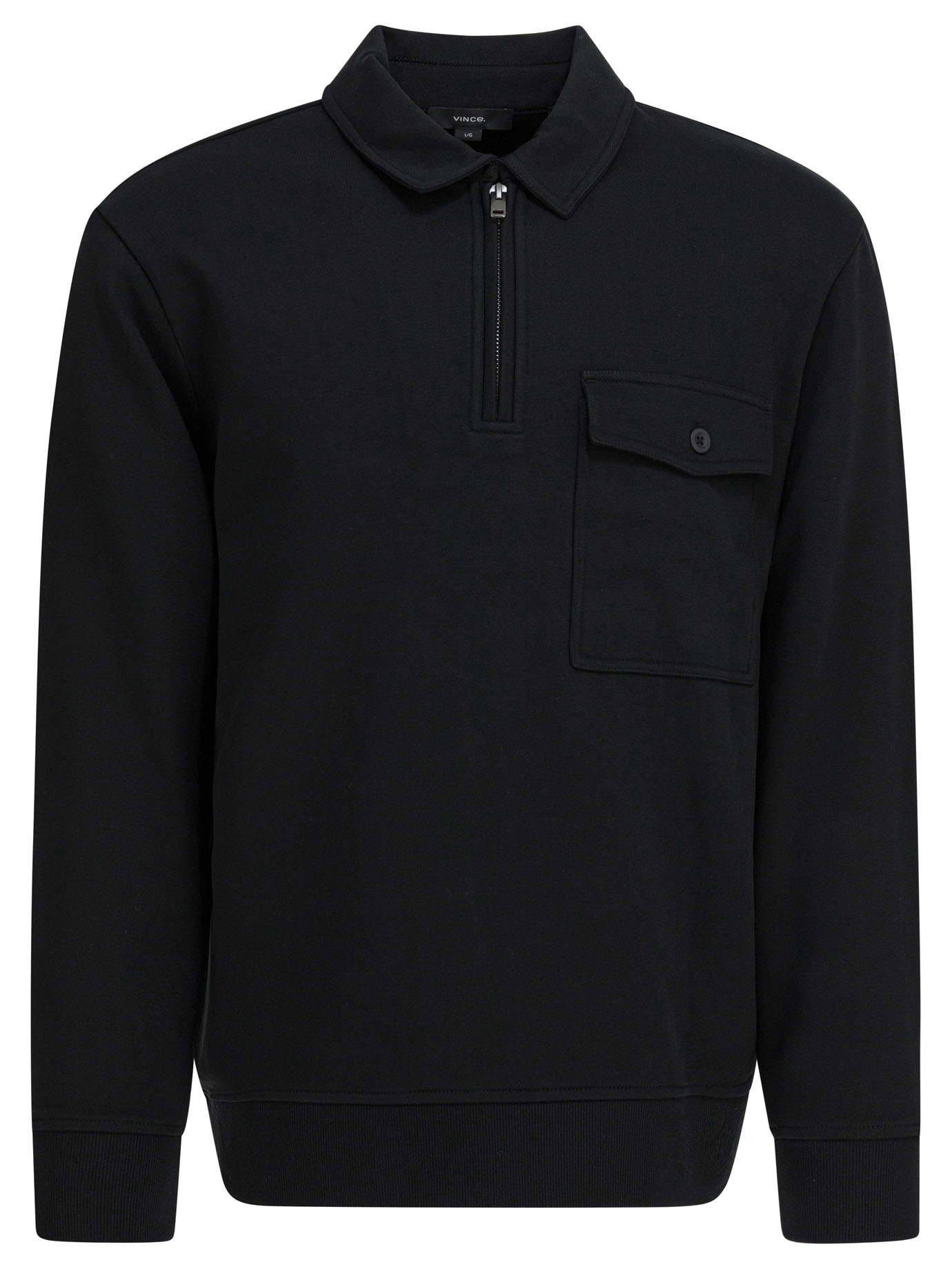 [VINCE] Shirts Long Sleeve FW25 M12779982A001BLK