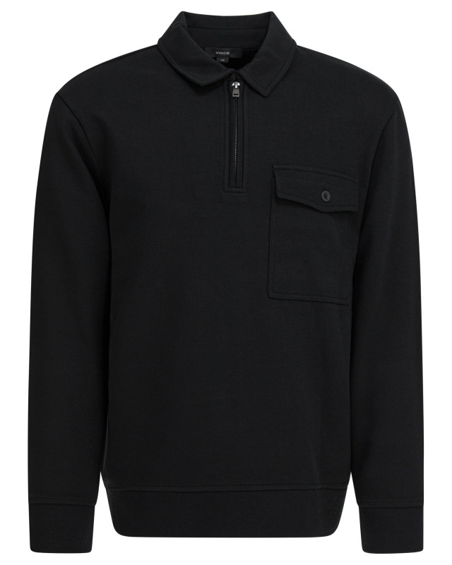 [VINCE] Shirts Long Sleeve FW25 M12779982A001BLK