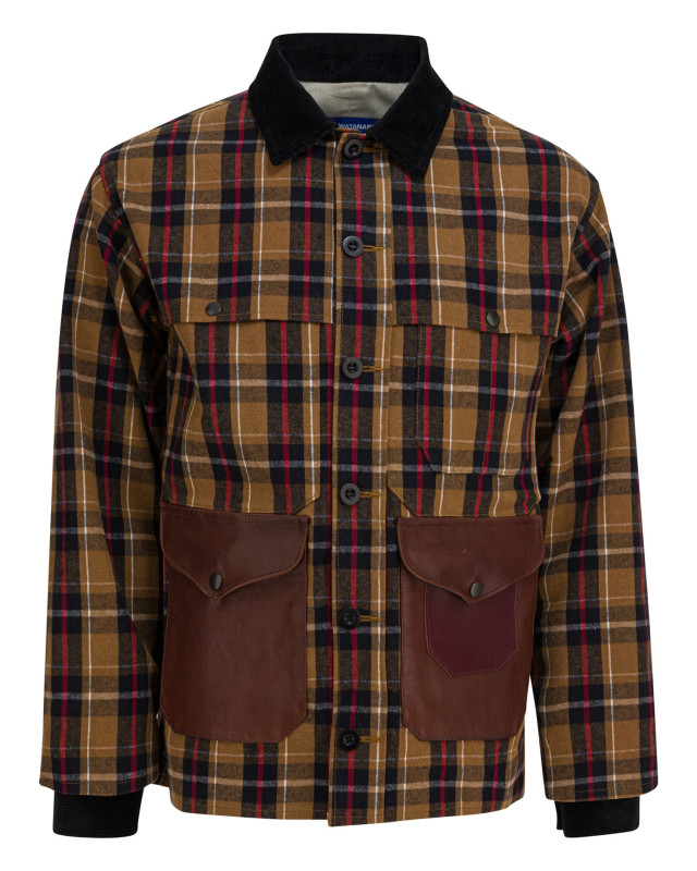 [Junya Watanabe MAN] Jacket FW25 WP-J024-W251 BGE/BLK/RED X