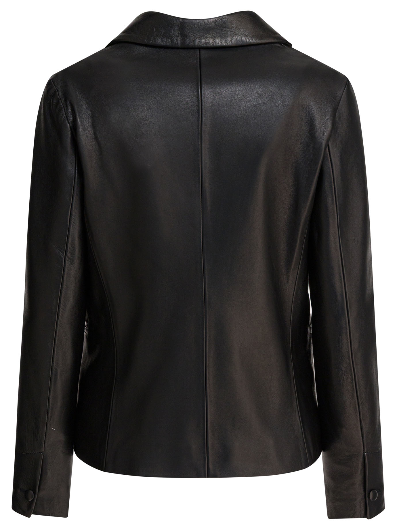 [Semper] Blazer FW25 BLAZER_LEATHER_BLACK