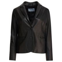 [Semper] Blazer FW25 BLAZER_LEATHER_BLACK