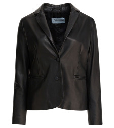 [Semper] Blazer FW25 BLAZER_LEATHER_BLACK