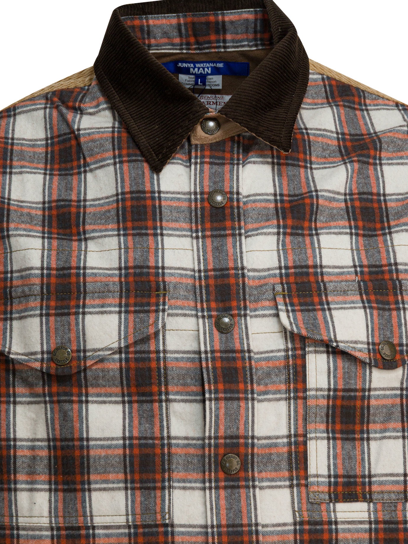 [Junya Watanabe MAN] Jacket FW25 WP-B001-W251 OFWHT/BRN X BE