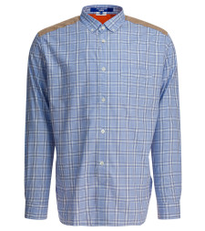 [Junya Watanabe MAN] Shirts Long Sleeve FW25 WP-B012-W251 SAX/NV/WH X OR