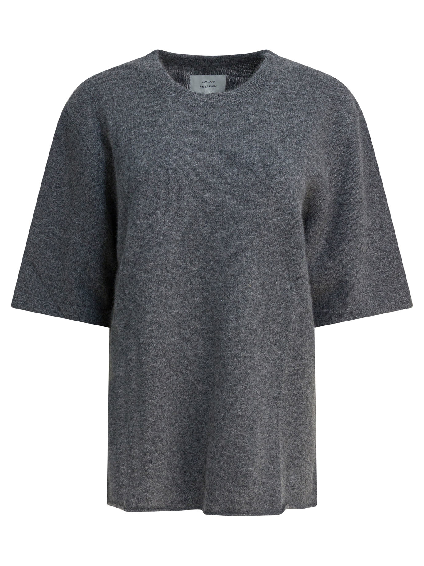 [LouLou De Saison] T-shirts Short Sleeve FW25 RAVENANTHRACITE MELANGE