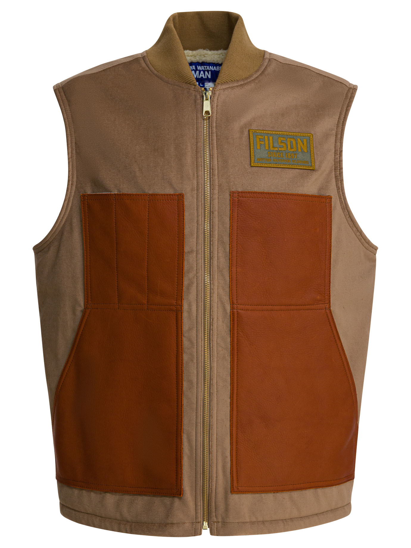 [Junya Watanabe MAN] Vest FW25 WP-V002-W251 BEIGE X BRN X