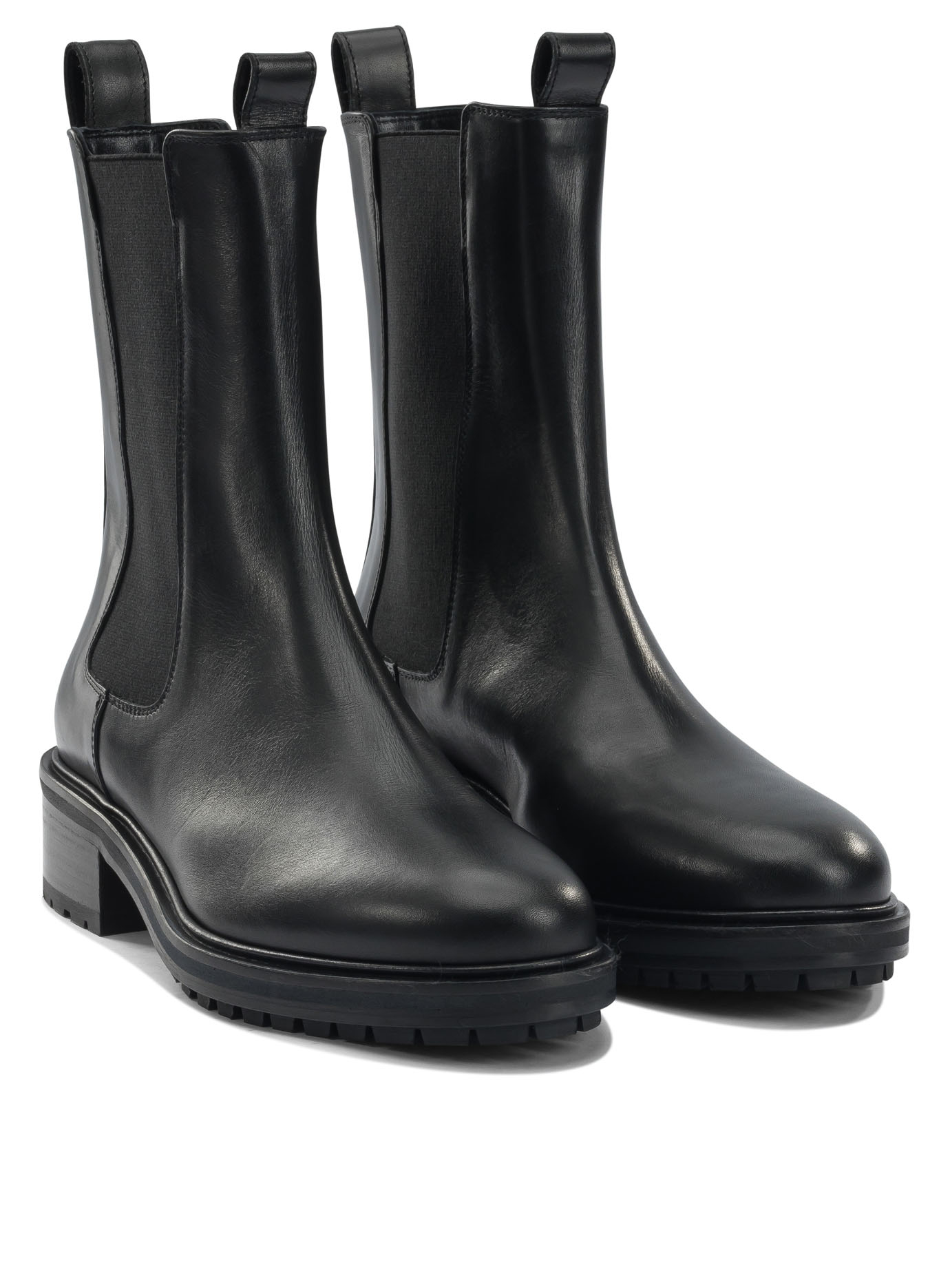[Aeyde] Ankle Boots FW25 JACKCALF LEATHERBLACK