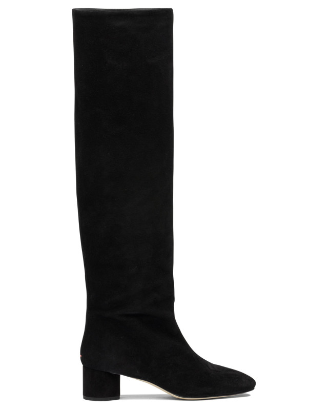 [Aeyde] Long Boots FW25 WILLACOW SUEDE LEATHER BLACK