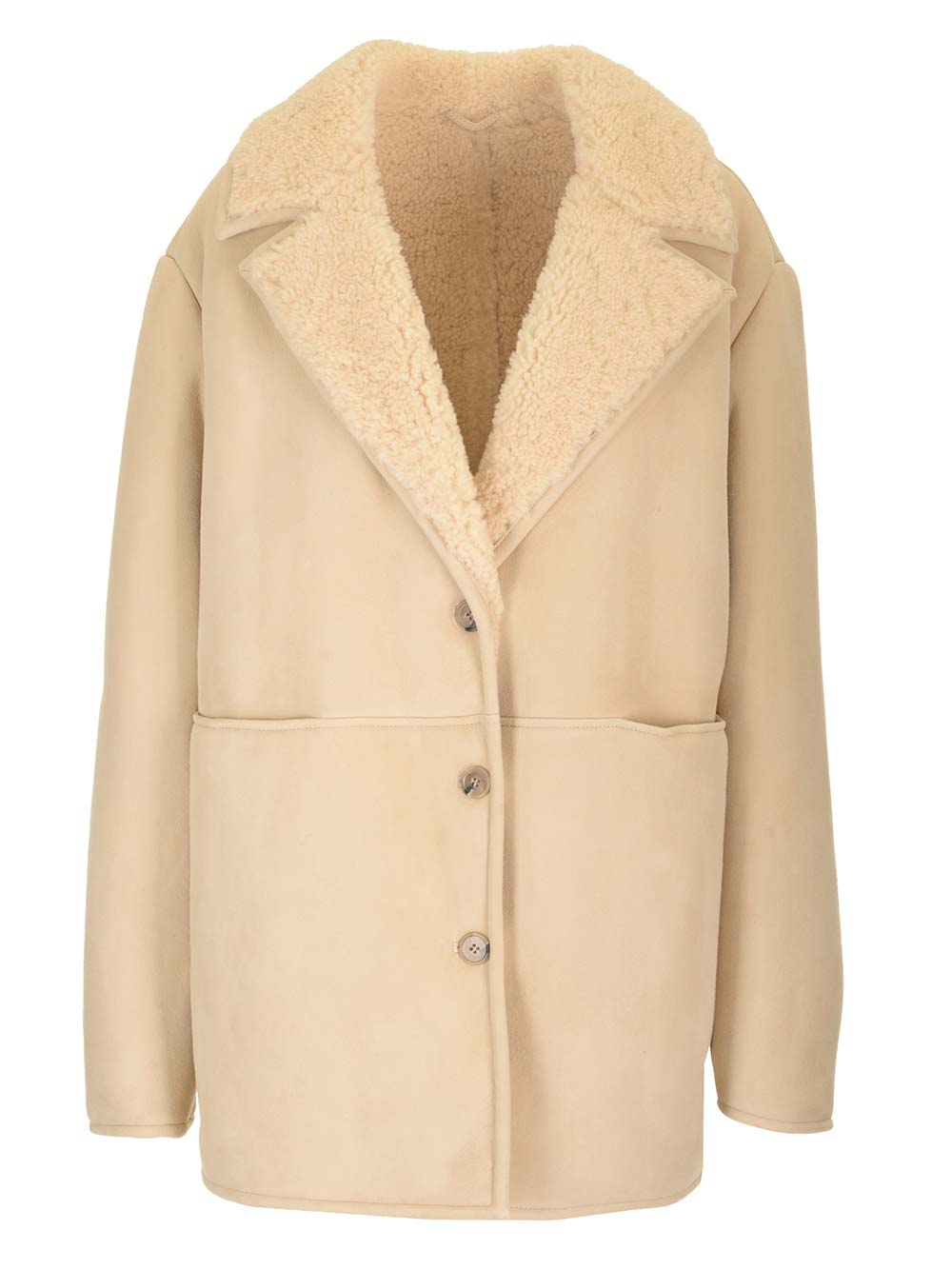 [LOULOU STUDIO] Coat FW24 CIREBOIVORY