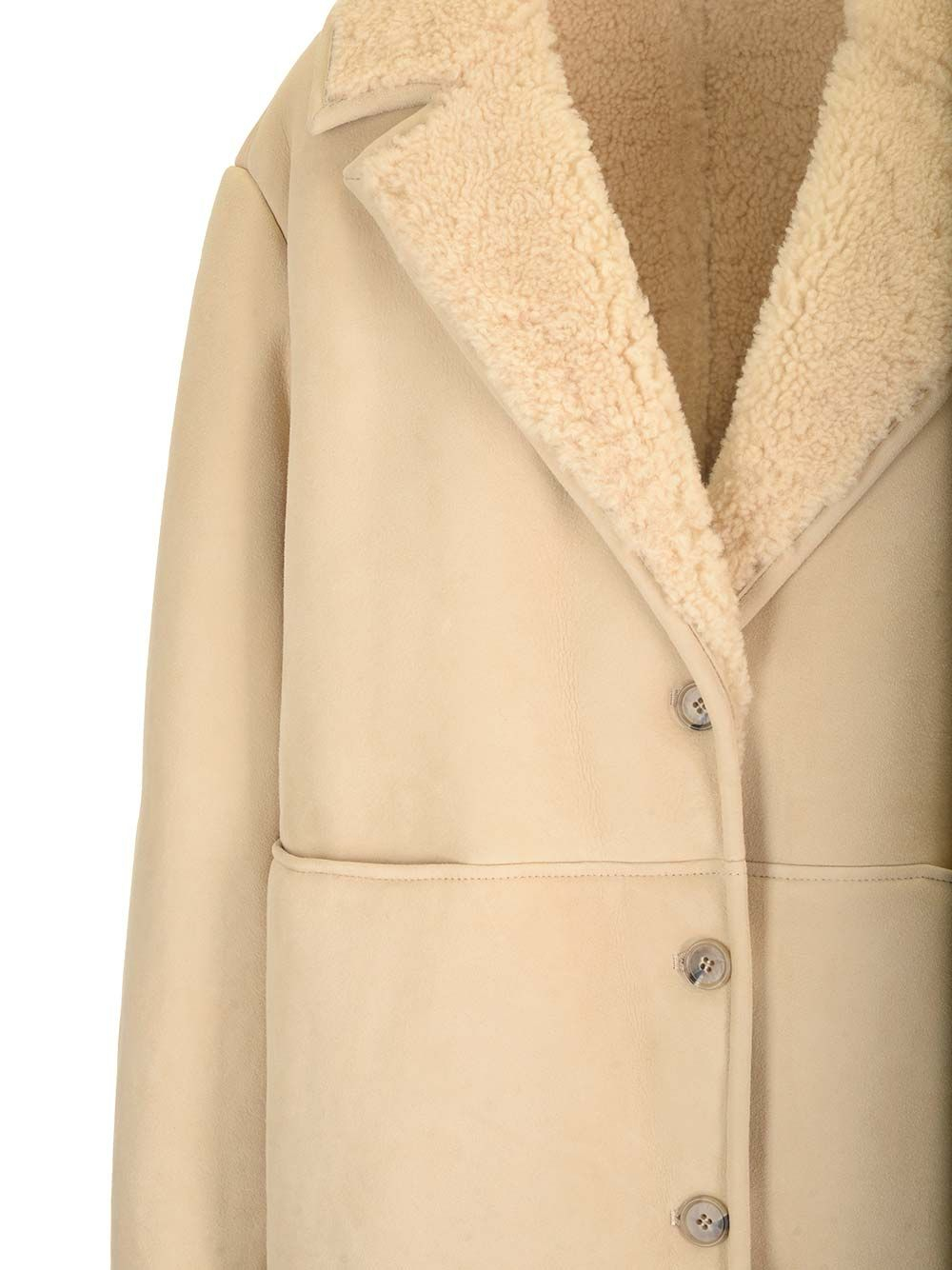 [LOULOU STUDIO] Coat FW24 CIREBOIVORY