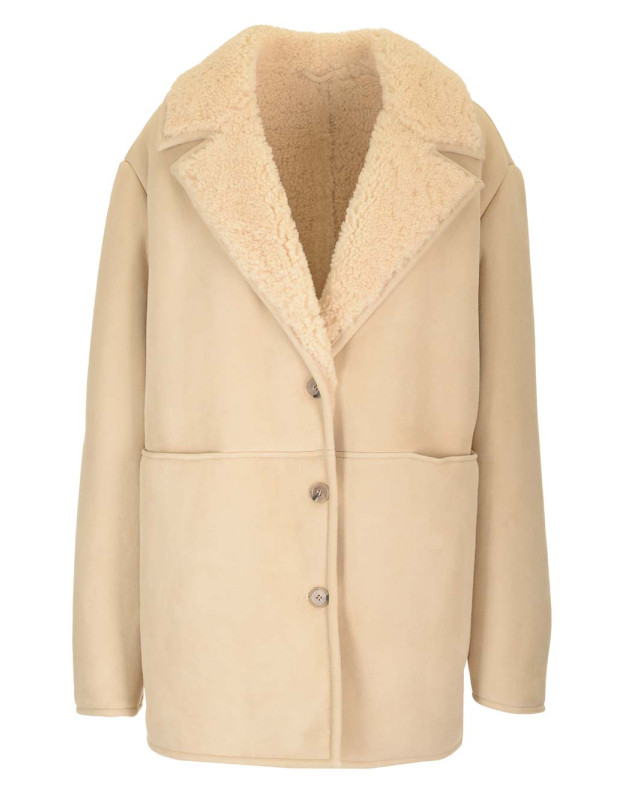 [LOULOU STUDIO] Coat FW24 CIREBOIVORY