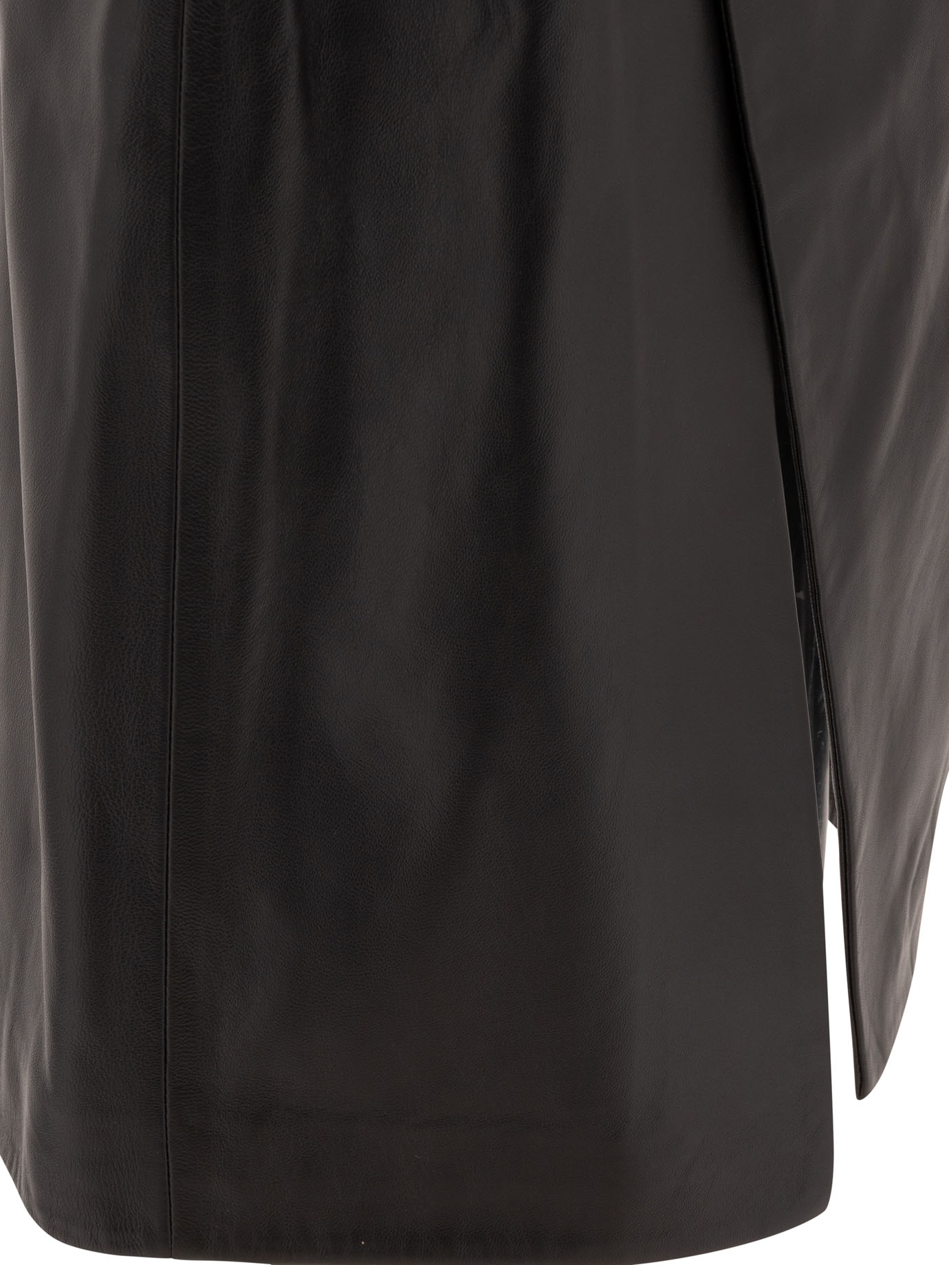 [LOULOU STUDIO] Mini skirt SS25 EKAREBLACK