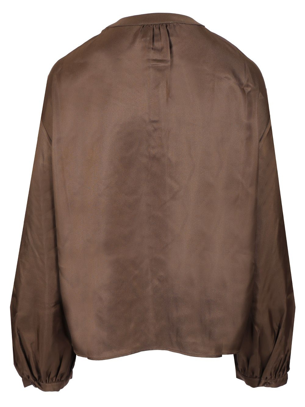 [LOULOU STUDIO] T-shirts Long Sleeve SS25 LEADEEP TAUPE