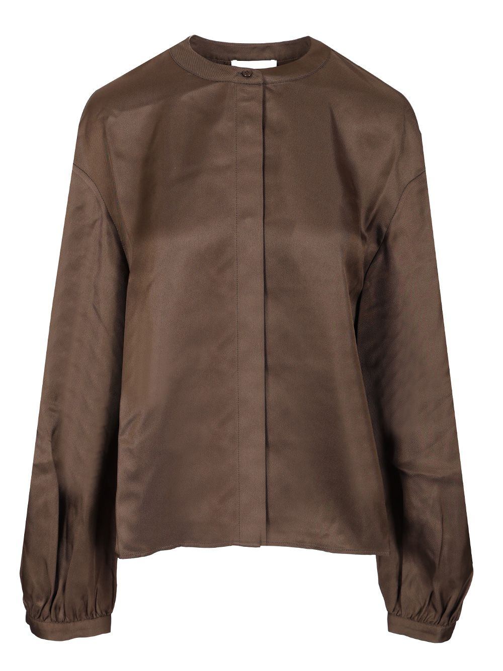 [LOULOU STUDIO] T-shirts Long Sleeve SS25 LEADEEP TAUPE