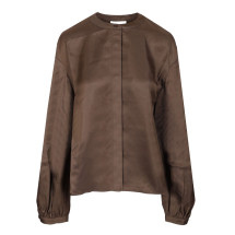 [LOULOU STUDIO] T-shirts Long Sleeve SS25 LEADEEP TAUPE