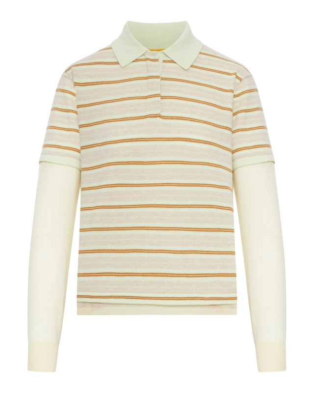 [GUEST IN RESIDENCE] T-shirts Long Sleeve SS26 W40710JLLMWSHCO LIMEWASH COMBO