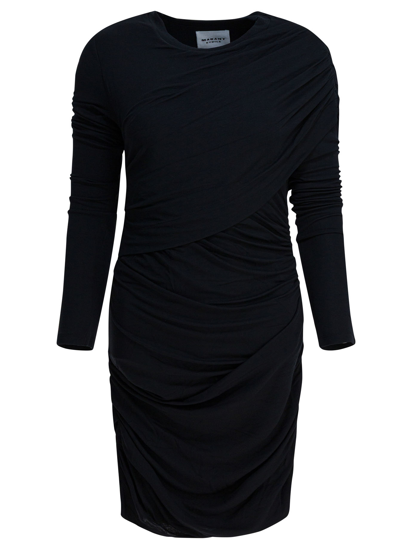 [Marant Etoile] Long sleeve dress FW25 25ARO0842FAC3K01E01BK