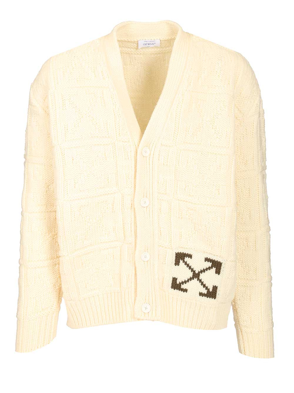 [Off-White] Cardigan FW25 OMHB02LF25KNI0010B58