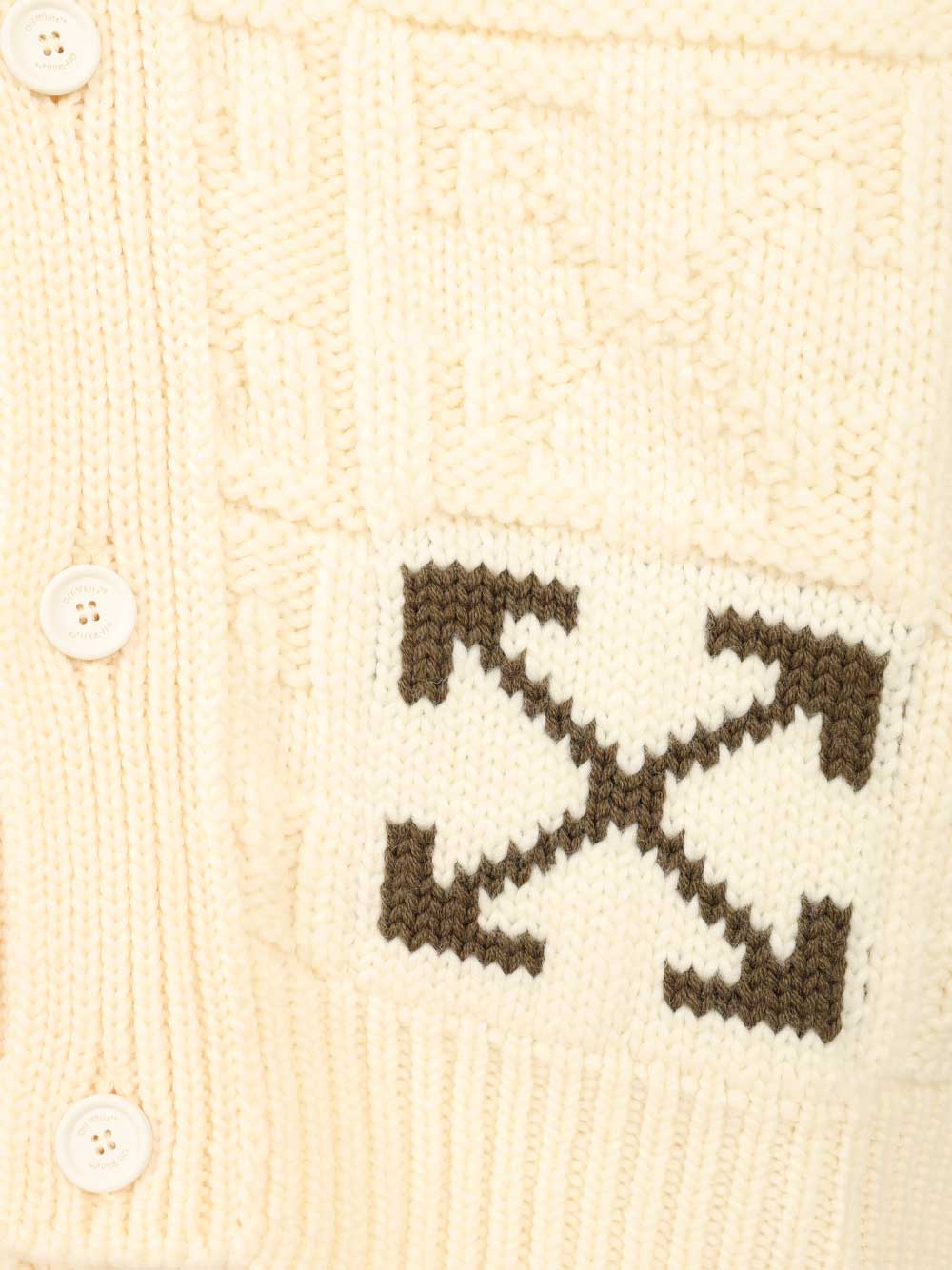 [Off-White] Cardigan FW25 OMHB02LF25KNI0010B58