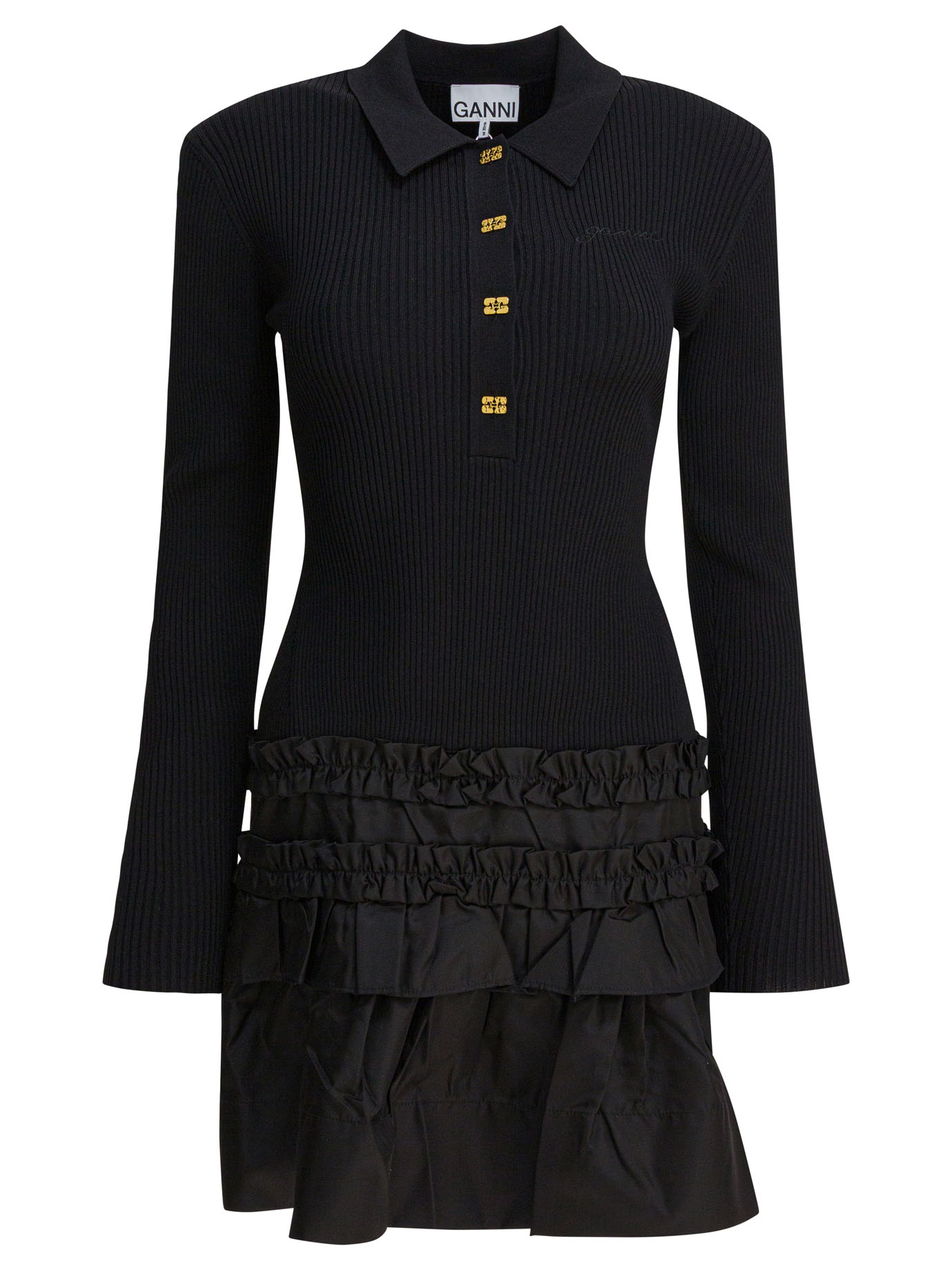 [GANNI] Long sleeve dress FW25 K2523099