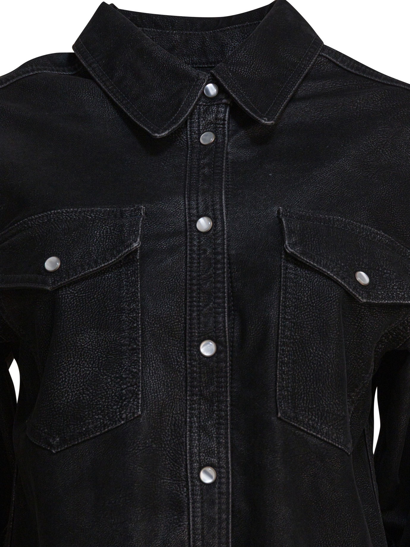 [Marant Etoile] Shirts Long Sleeve FW25 25ACH0240FAC3B01E01BK