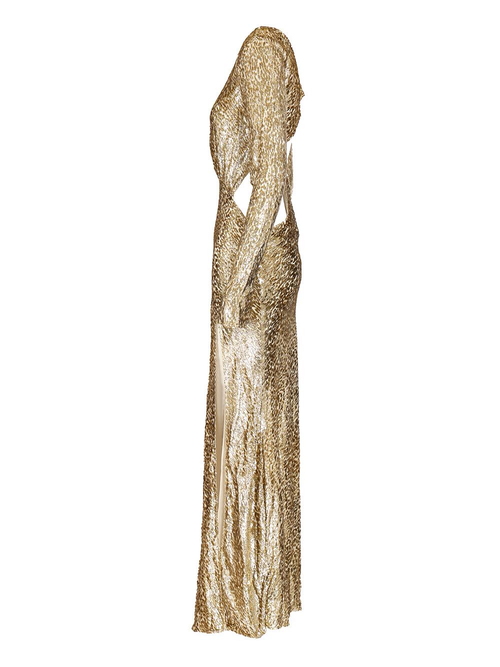 [Self-portrait] Long sleeve dress FW25 PF25-060XA-GDGOLD