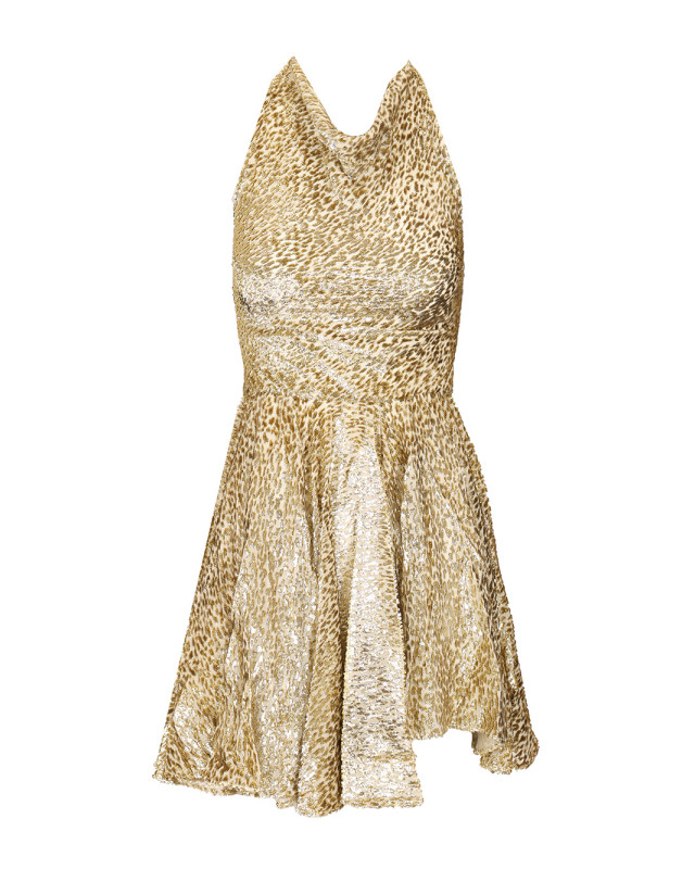 [Self-portrait] Sleeveless dress FW25 PF25-060S-GDGOLD