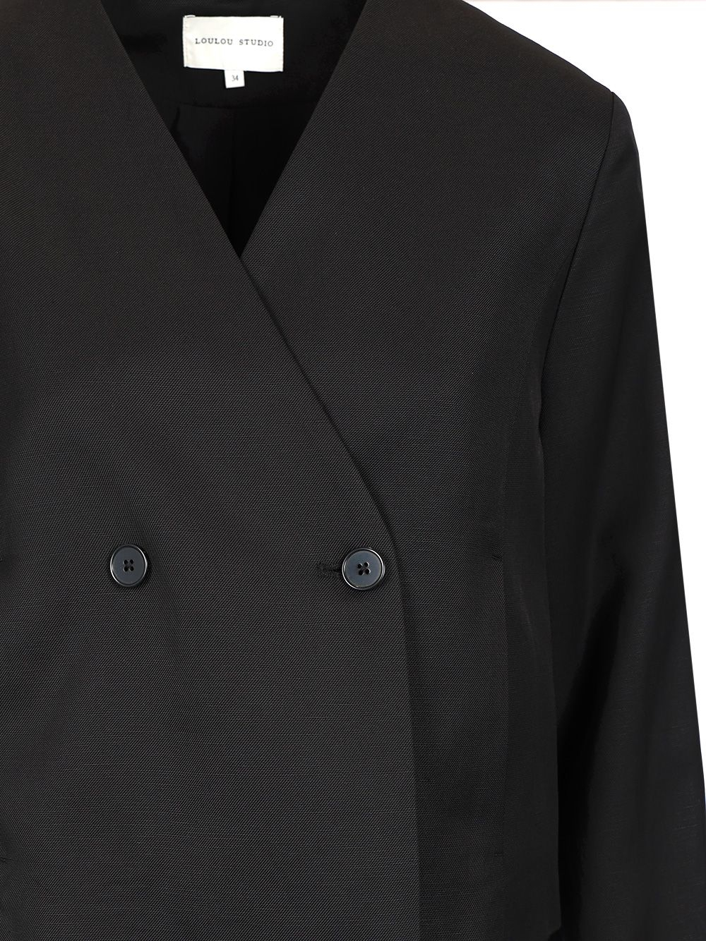 [LOULOU STUDIO] Blazer SS25 MALLIBLACK