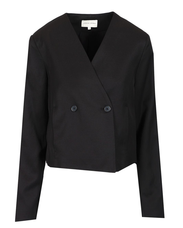 [LOULOU STUDIO] Blazer SS25 MALLIBLACK