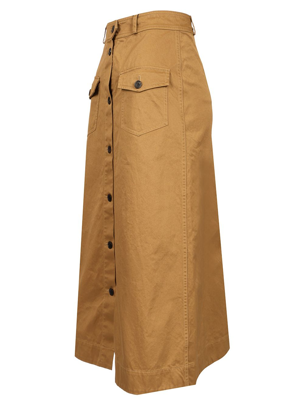 [Saint Laurent] Midi skirt SS25 817344Y04VY2100