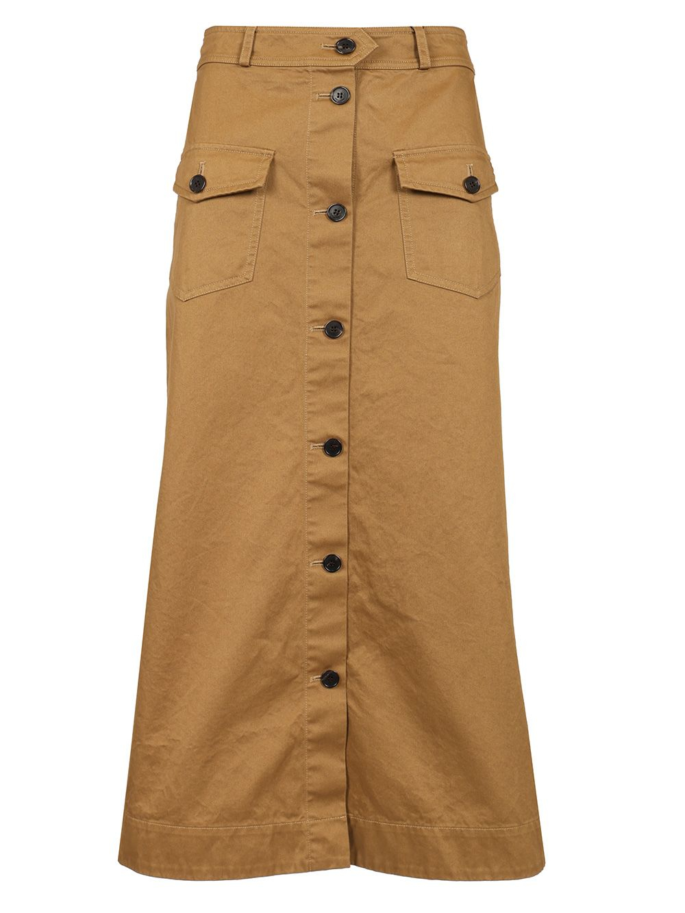 [Saint Laurent] Midi skirt SS25 817344Y04VY2100