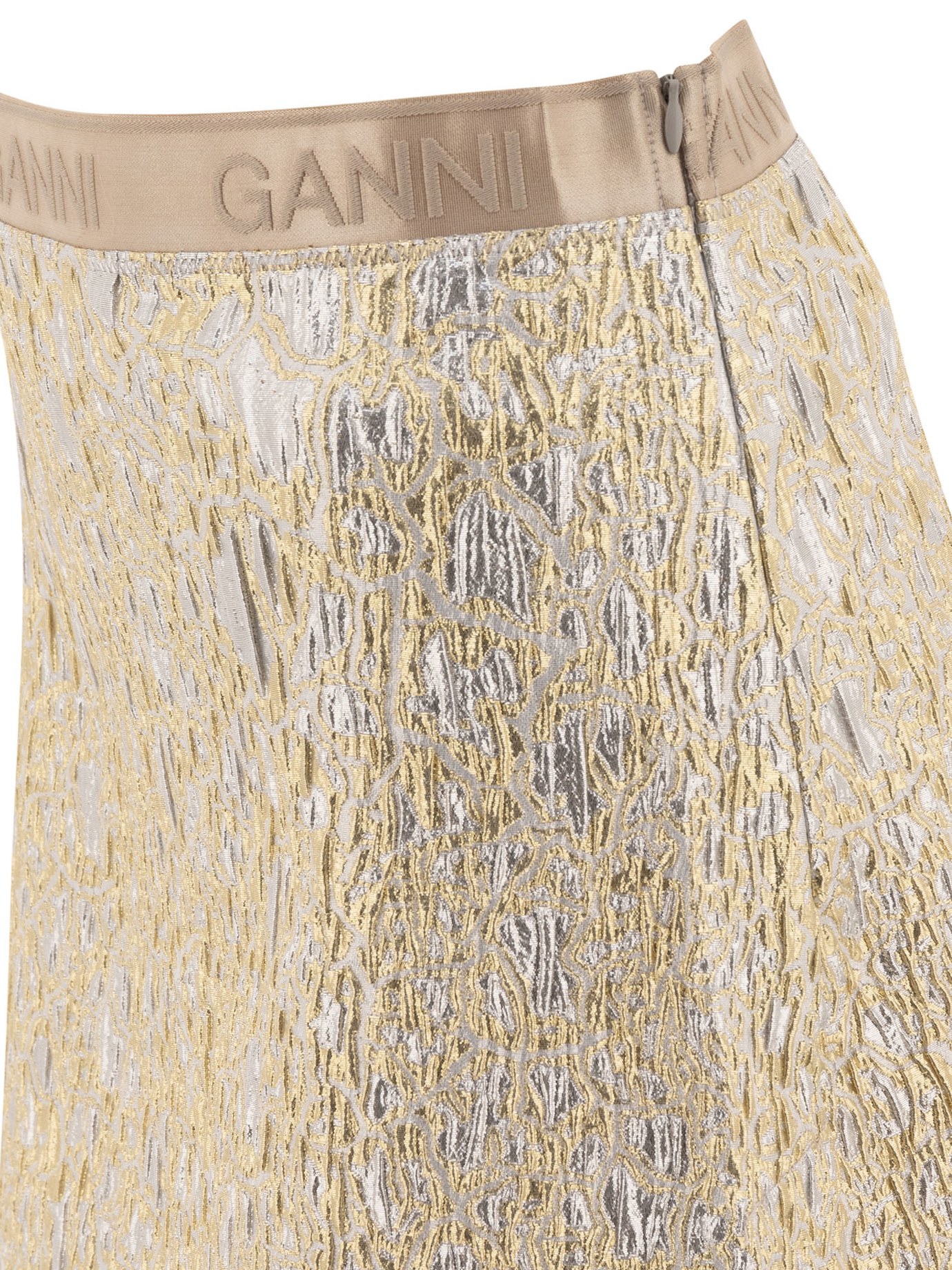 [GANNI] Mini skirt SS25 W0038012