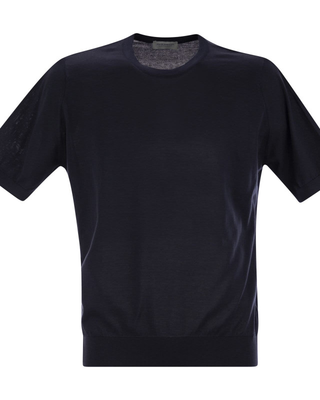 [JOHN SMEDLEY] T-shirts Short Sleeve SS26 KEMPTON NAVY